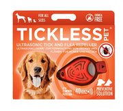 Teek senza ticchettite e vlo difesa per cani e gatto arancione fluorescente - afbeelding 1