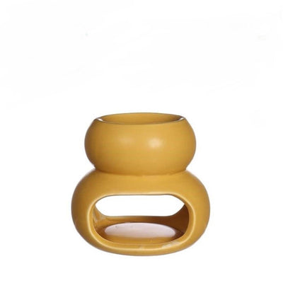 Bruciatore di profumo Ideas 4 stagioni Chubby giallo ø10xh9cm