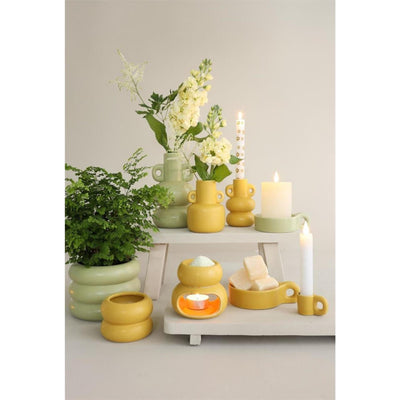 Bruciatore di profumo Ideas 4 stagioni Chubby giallo ø10xh9cm