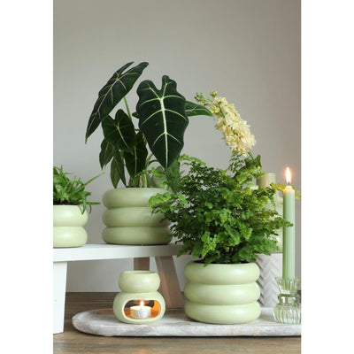 Bruciaprofumi Ideas 4 stagioni Chubby verde giada ø10xh9cm