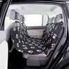 Trixie Car Say Pootprint Nylon Fleece Black Beige