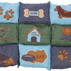 Trixie Dog Cushion Patchwork blu verde