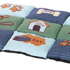 Trixie Dog Cushion Patchwork blu verde