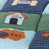 Trixie Dog Cushion Patchwork blu verde