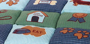 Trixie hondenkussen patchwork blauw groen - afbeelding 3