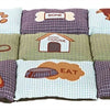 Trixie Dog Cushion Patchwork blu verde