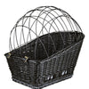 Cestino per biciclette Trixie con filo Dome sul retro nero