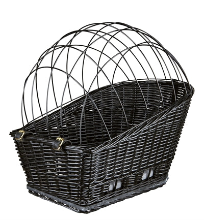 Cestino per biciclette Trixie con filo Dome sul retro nero