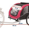 Trixie Dog Bike Cart Red negro