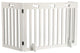 Trixie Close Fence White 3 pannelli