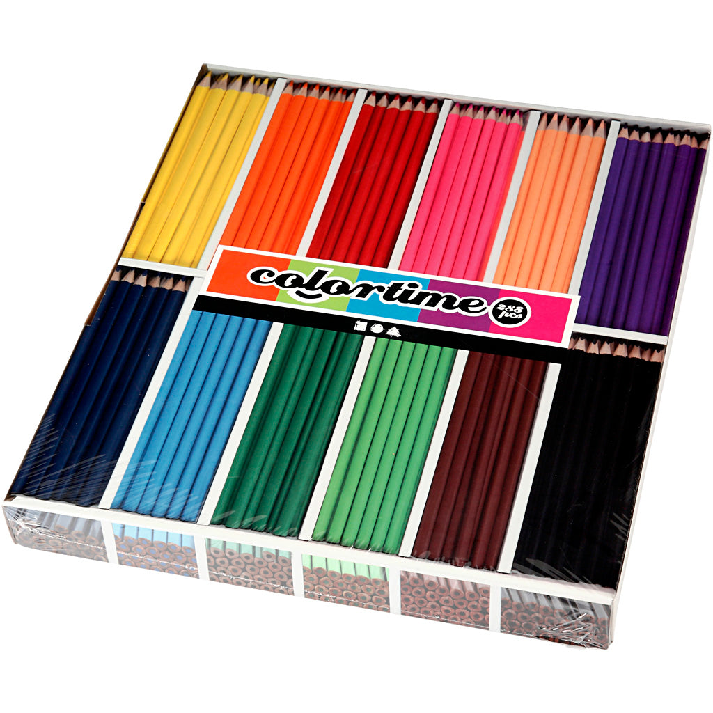 Matite colorate triangolari - Colori di base, 288st.