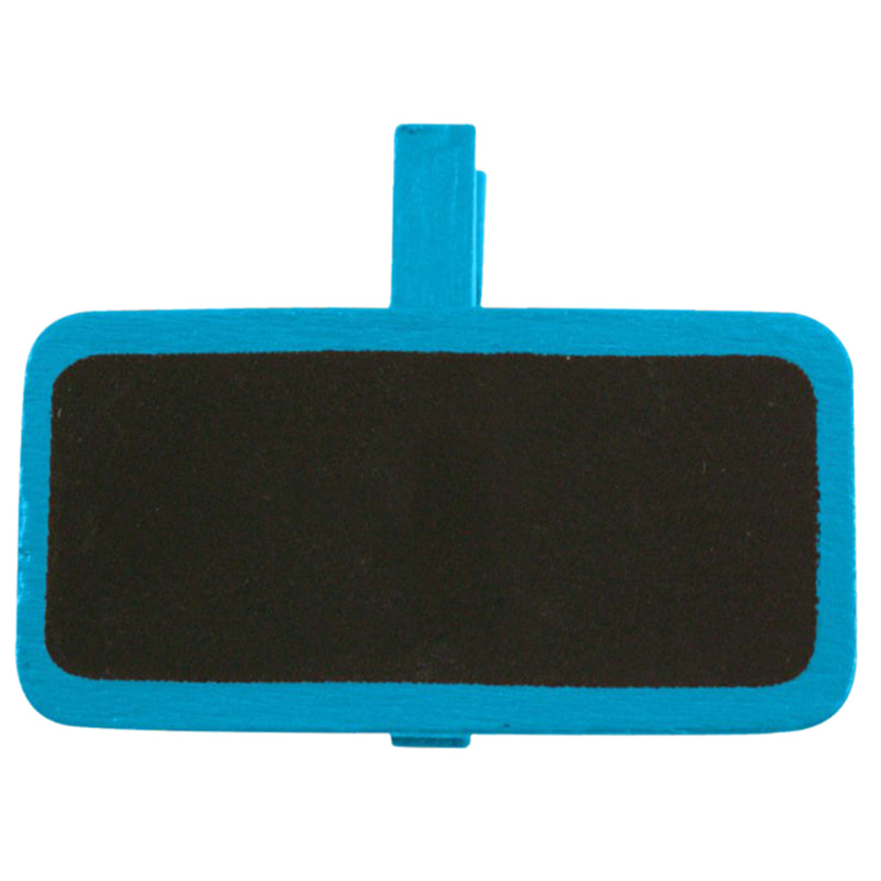 Vaessen creative • lavagna con molletta 4x3 cm 12 pezzi turchese