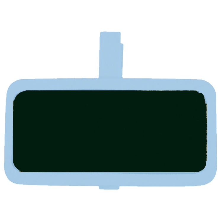 Vaessen creative • schoolbordje met wasknijper 4x3cm 12pcs baby blauw