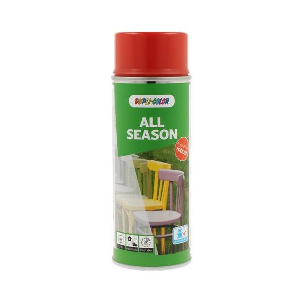 Pintura en spray bicolor RAL-3000 - 400 ml rojo fuego para todas las estaciones, brillante