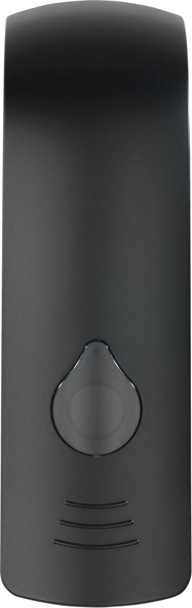 Dispenser di sapone disinfettante Wenko Ranera S - 280 ml in plastica nero opaco - montaggio a parete - pompa per sapone