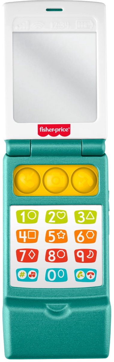 Fisher-price risa aprende teléfono plegable - actividad de aprendizaje musical para niños pequeños