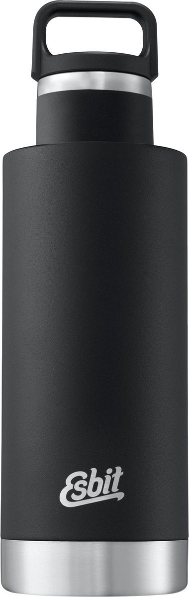 Bottiglia thermos Esbit Sculpture - 750 ml - nero opaco - tappo ad anello - a prova di perdite
