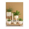 Ideas 4 seasons bloempot pouff crème ø9,5xh7,6cm