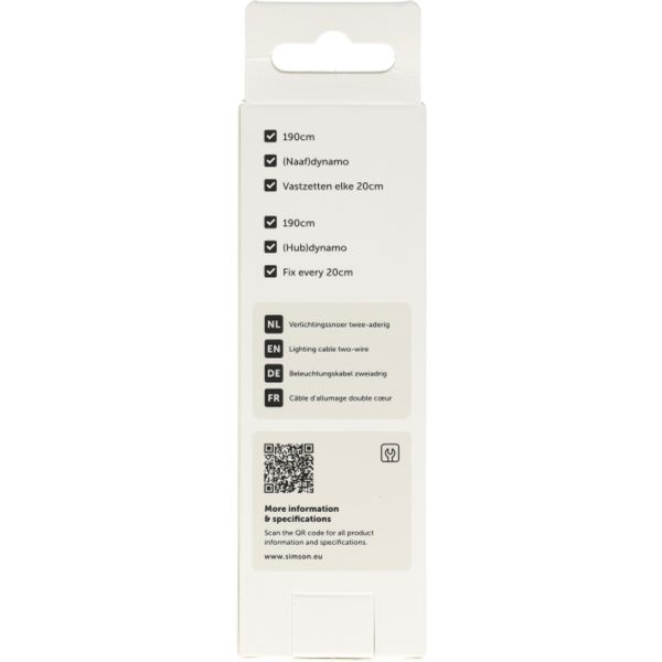Simson lighting cord, two-wire
