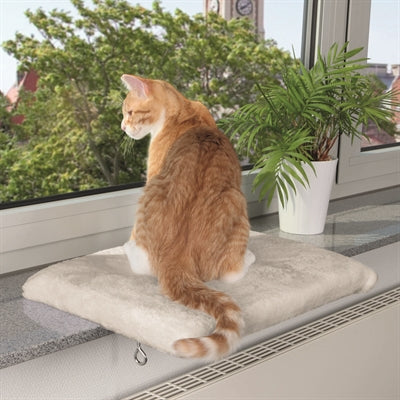 Trixie Cat Basket Plateau Finestra Pinestra Grigio chiaro