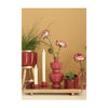 Ideas 4 seasons bloempot pouff stoel kers ø8,4x9x9,5cm