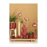 Ideas 4 seasons bloempot pouff stoel kers ø8,4x9x9,5cm - afbeelding 2