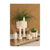 Ideas 4 estaciones puf portavelas crema ø7xh3,4cm