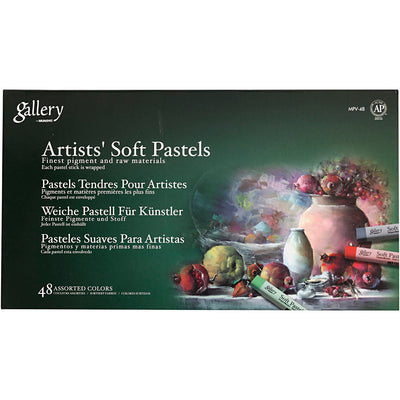 Mungyo gallery set pastelli morbidi, l: 6,5 cm, spessore 10 mm, vari colori, 48 pezzi 1 scatola