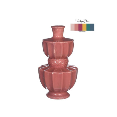 Ideas jarrón 4 estaciones bellagio terra rosa ø11xh20cm