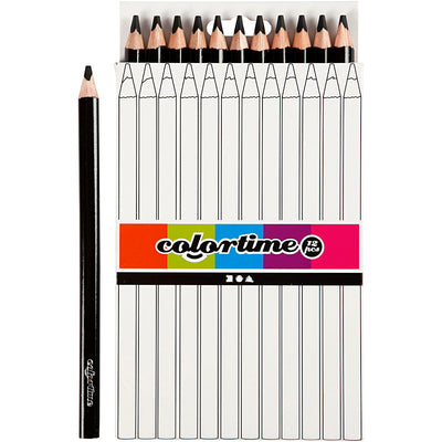 Pencille color jumbo triangolari - nero, 12st.
