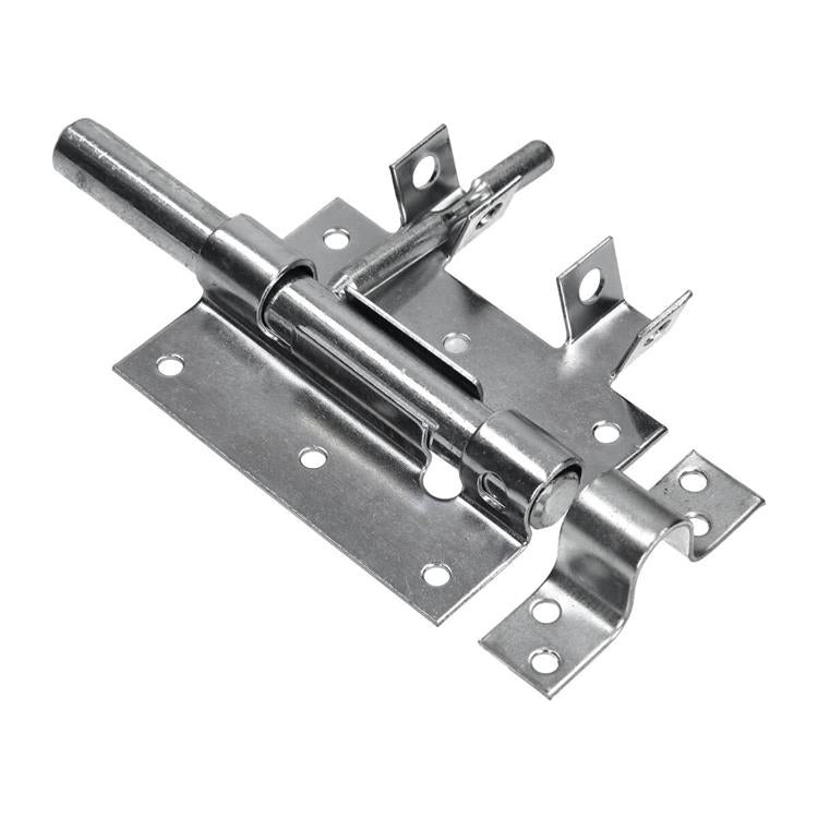 Mack 1069129 - scrocco per lucchetto zincato blu 100 mm | 5 pezzi