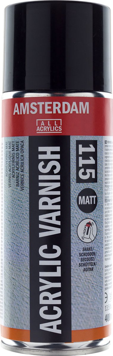 Amsterdam all acrylics amsterdam • acrylic varnish matt 115 spray can 400ml