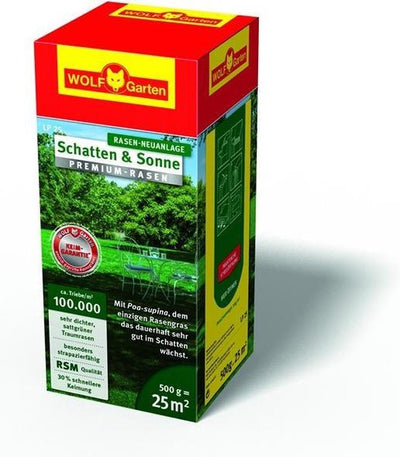 Wolf-Garten LP 25 Premium Lawn Shadow and Sun Grass Seeds