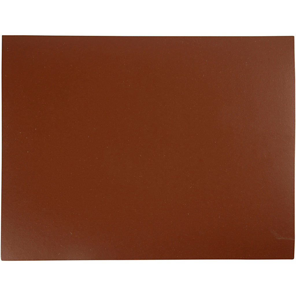 Placa de linóleo, medidas 30x39 cm, grosor 2,5 mm, marrón, 1 unidad