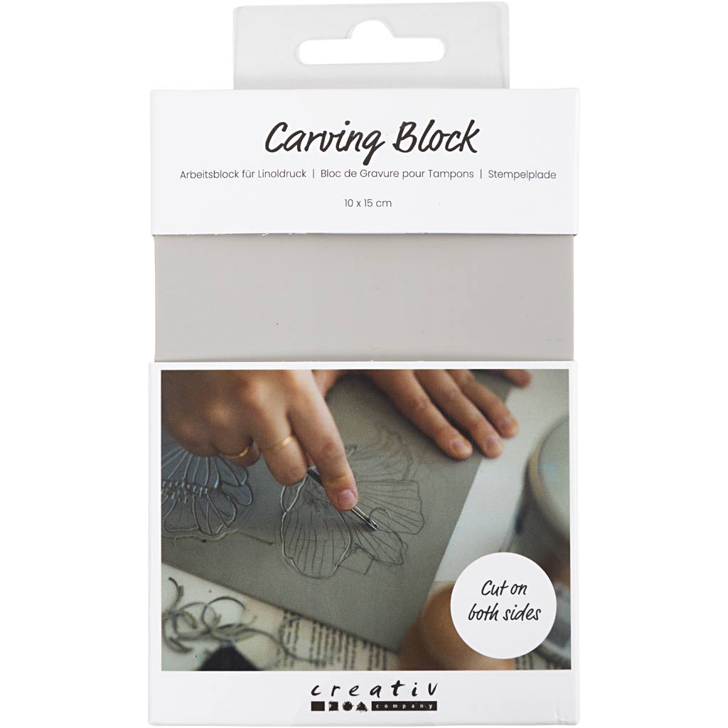Creativ company stamp blocks, sheet 10x15 cm, light gray, 180 gr, 1 piece