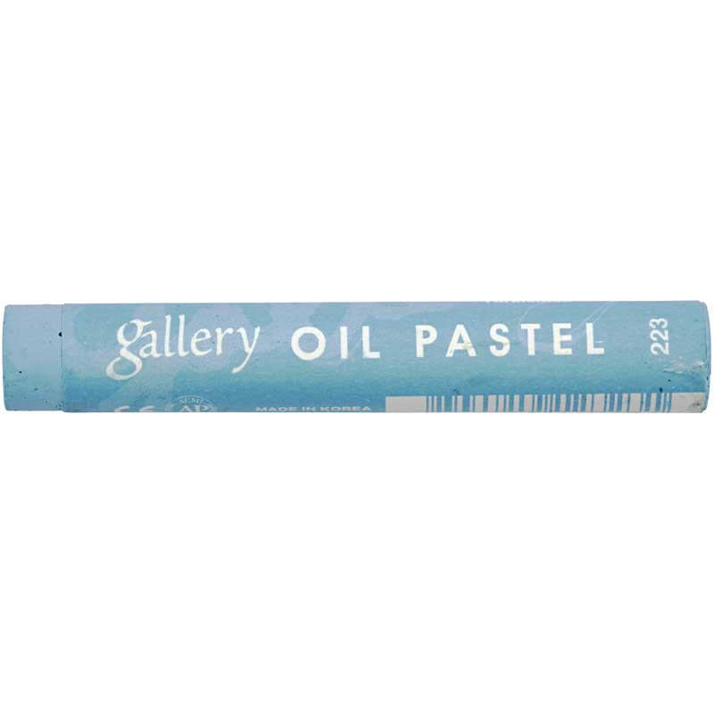 Mungyo gallery pastel al óleo premium, largo: 7 cm, grosor 11 mm, azul turquesa (223), 6 piezas 1 caja