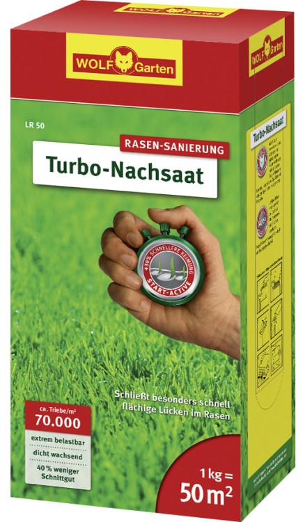 Recuperador de césped turbo Wolf garten 1kg lr 50 - 3826431