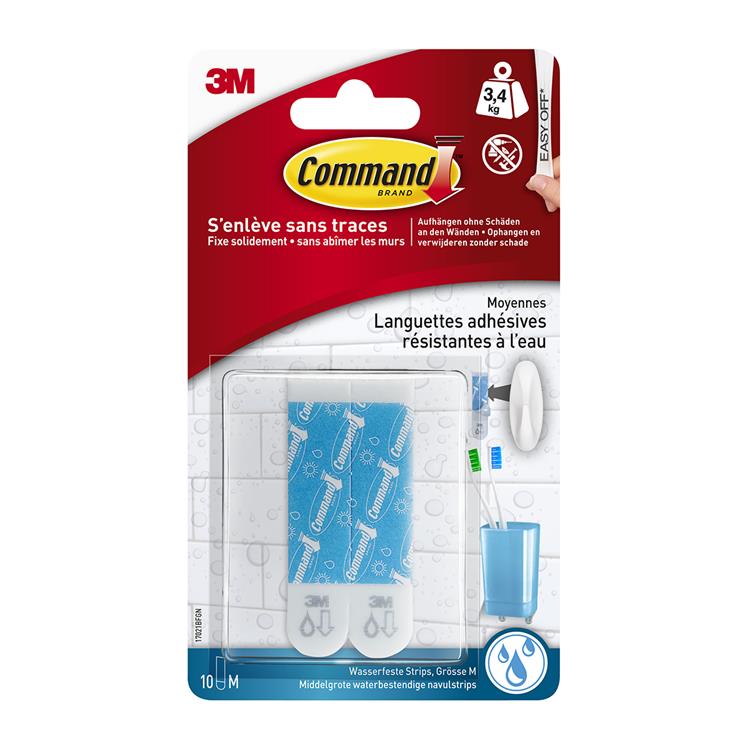3m 1060485 - comando universal mediano paquete de 10 tiras | 12 piezas