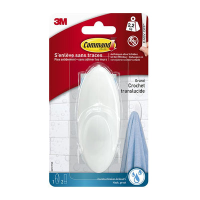3m 1060949 - Gancho toallero cmnd con resistente al agua. tiras gr 1hk + paquete de 2p | 12 piezas