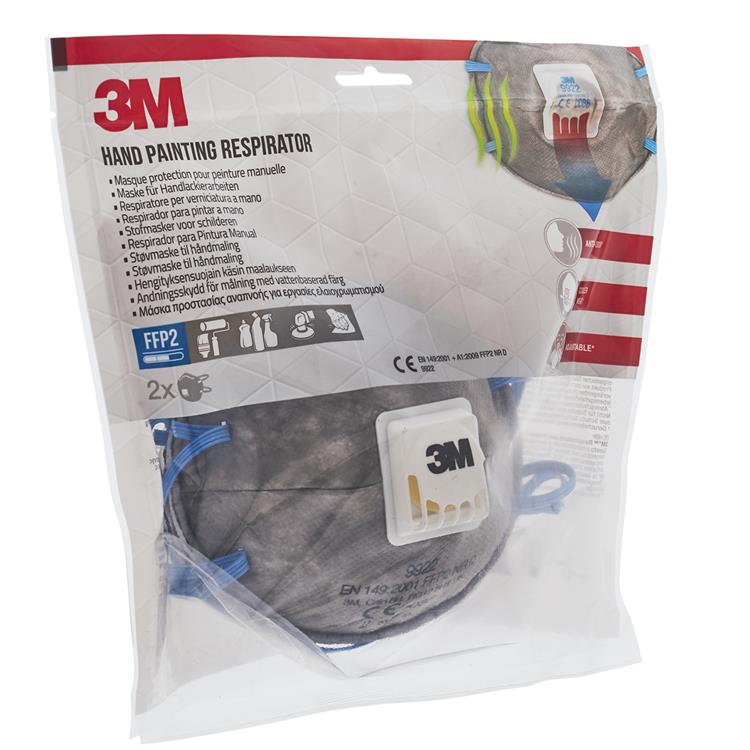 3m 1062057 - Generador de polvo fino olores ffp2 con válvula de exhalación | 2 piezas