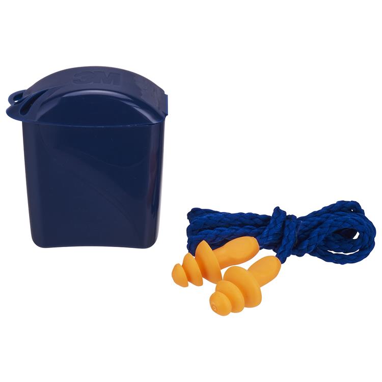 3m 1062058 - tapones para los oídos con cordón 1 paquete (87-98 db) | 6 piezas