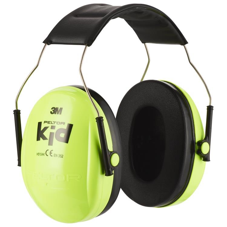 Orejeras peltor 3m niños verde neón h510ak