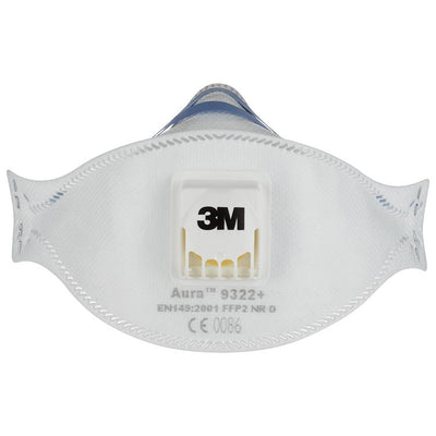 3m 1062200 - guanto maschera aura finest 9332pro5, valvola ffp2, 5 hp | 1 pz