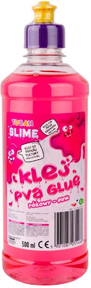 Tuban - colla vinilica per slime - rosa 500 ml