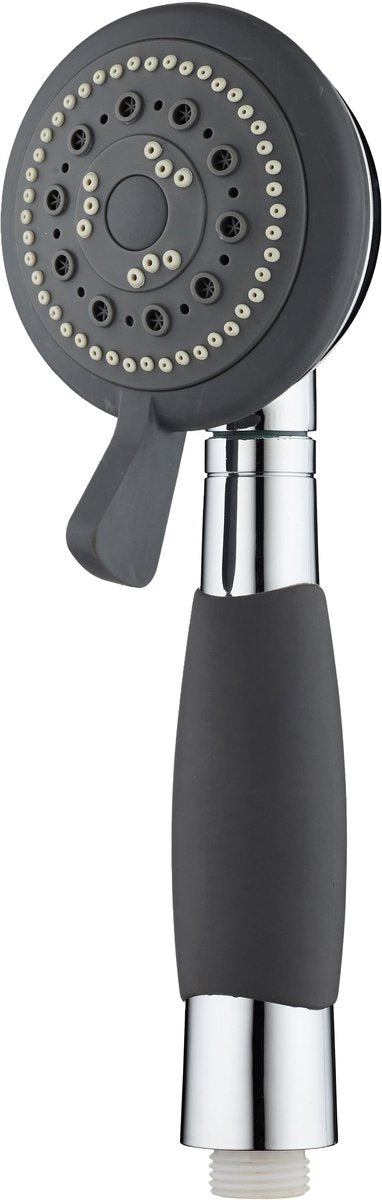 Schütte vital handdouche met anti-slip handgreep - douchekop ø 12,5 cm - 4 standen - chroom