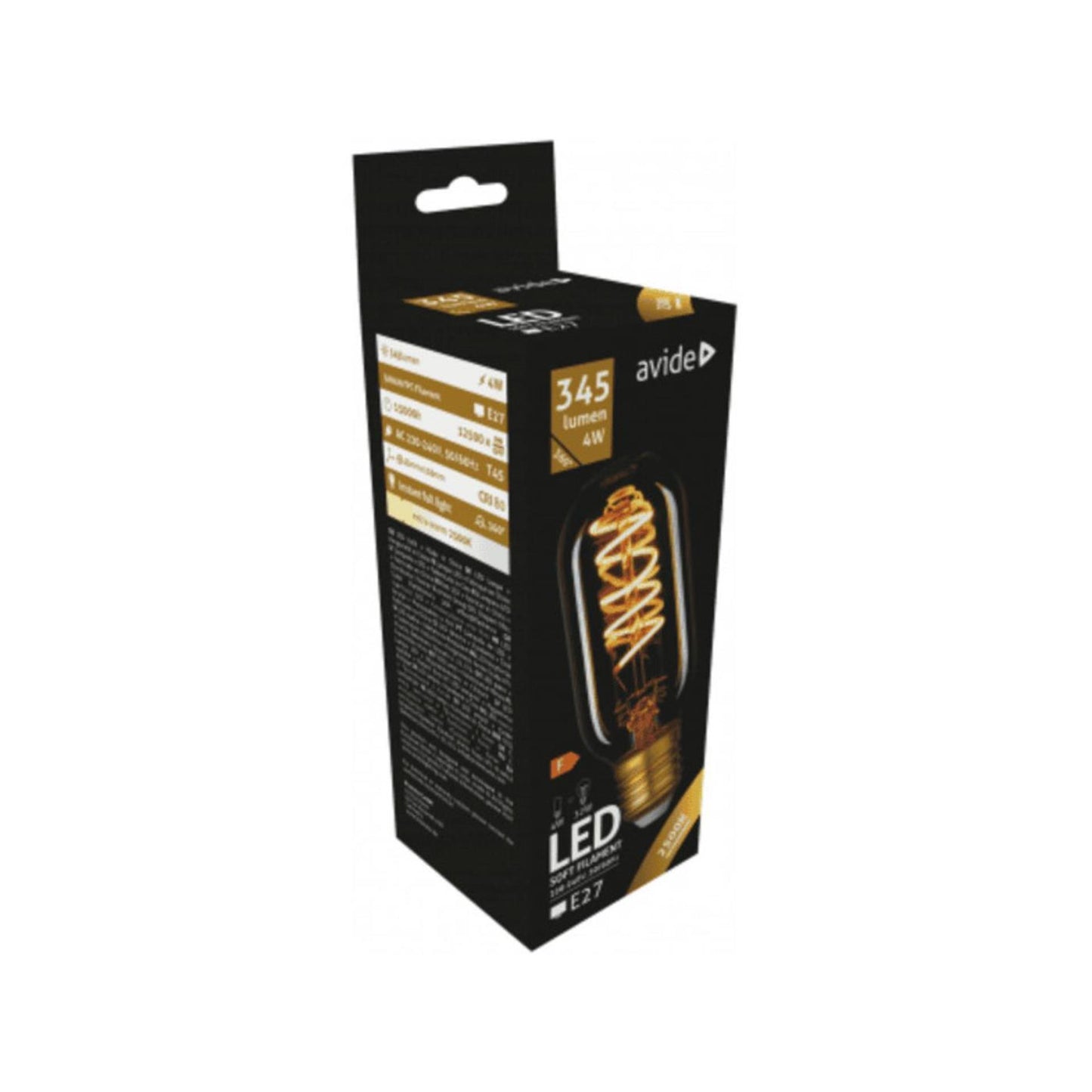 Avide led filamento morbido t45 4w e27 ew