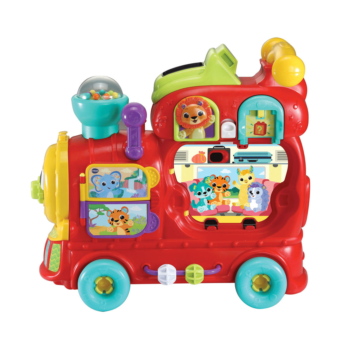 Vtech baby rijd leer letterlocomotief - interactief educatief speelgoed - cijfers, kleuren en letters - cadeau - baby speelgoed 1 jaar tot 3 jaar