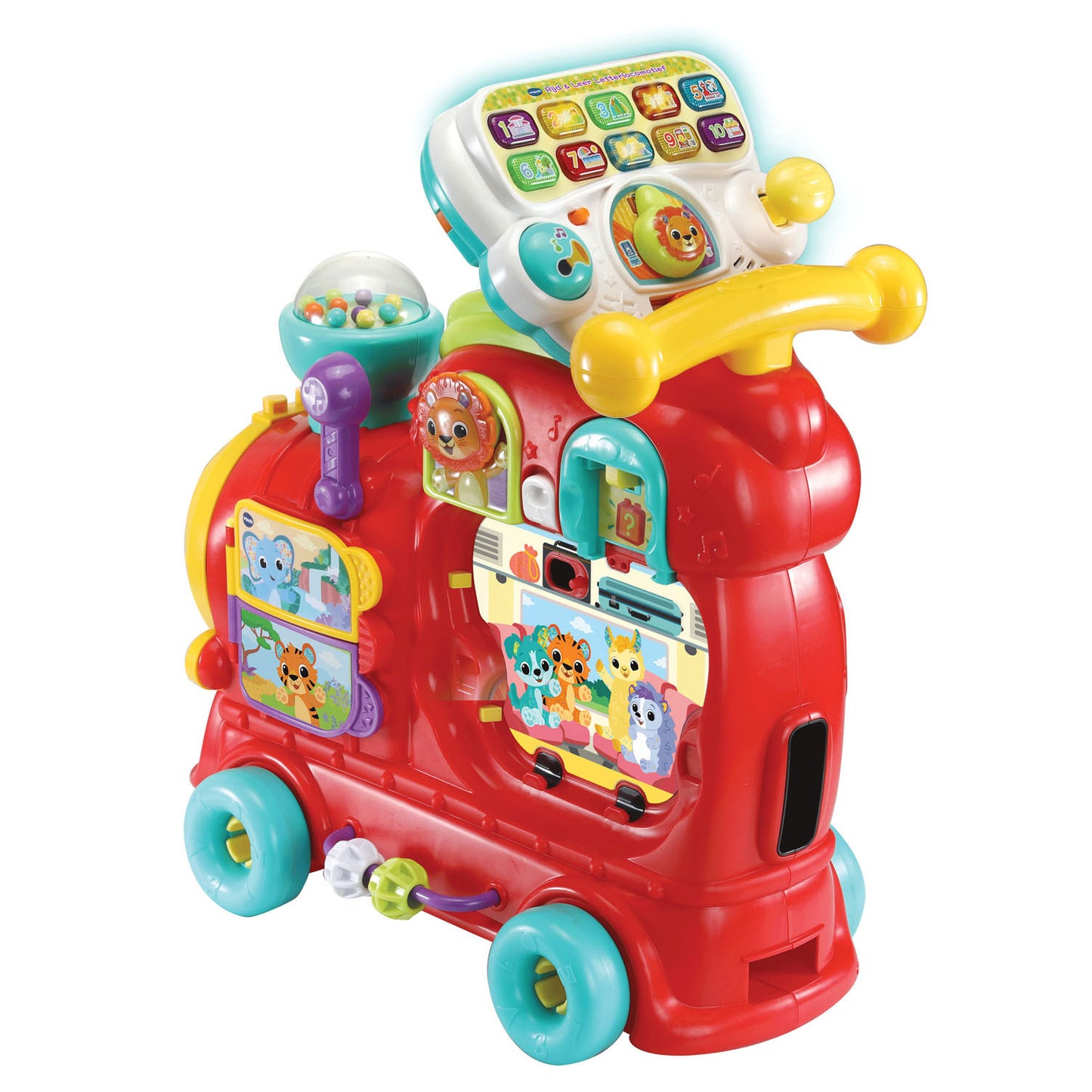 Vtech baby rijd leer letterlocomotief - interactief educatief speelgoed - cijfers, kleuren en letters - cadeau - baby speelgoed 1 jaar tot 3 jaar