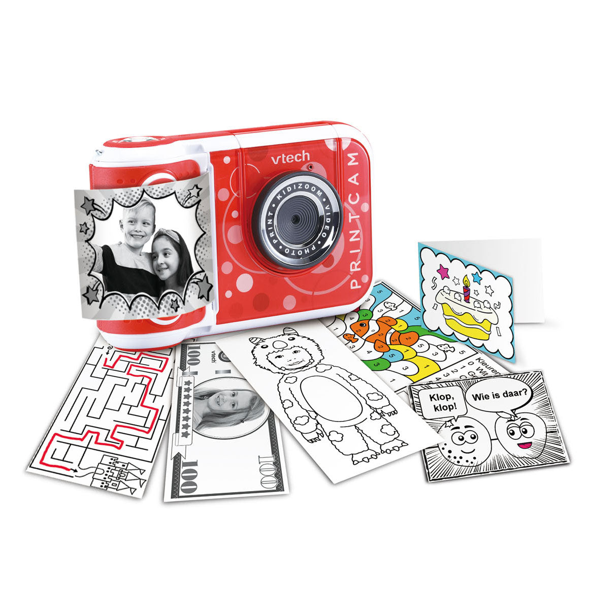 Vtech per bambini Kidizoom printcam junior rosso 4 pezzi