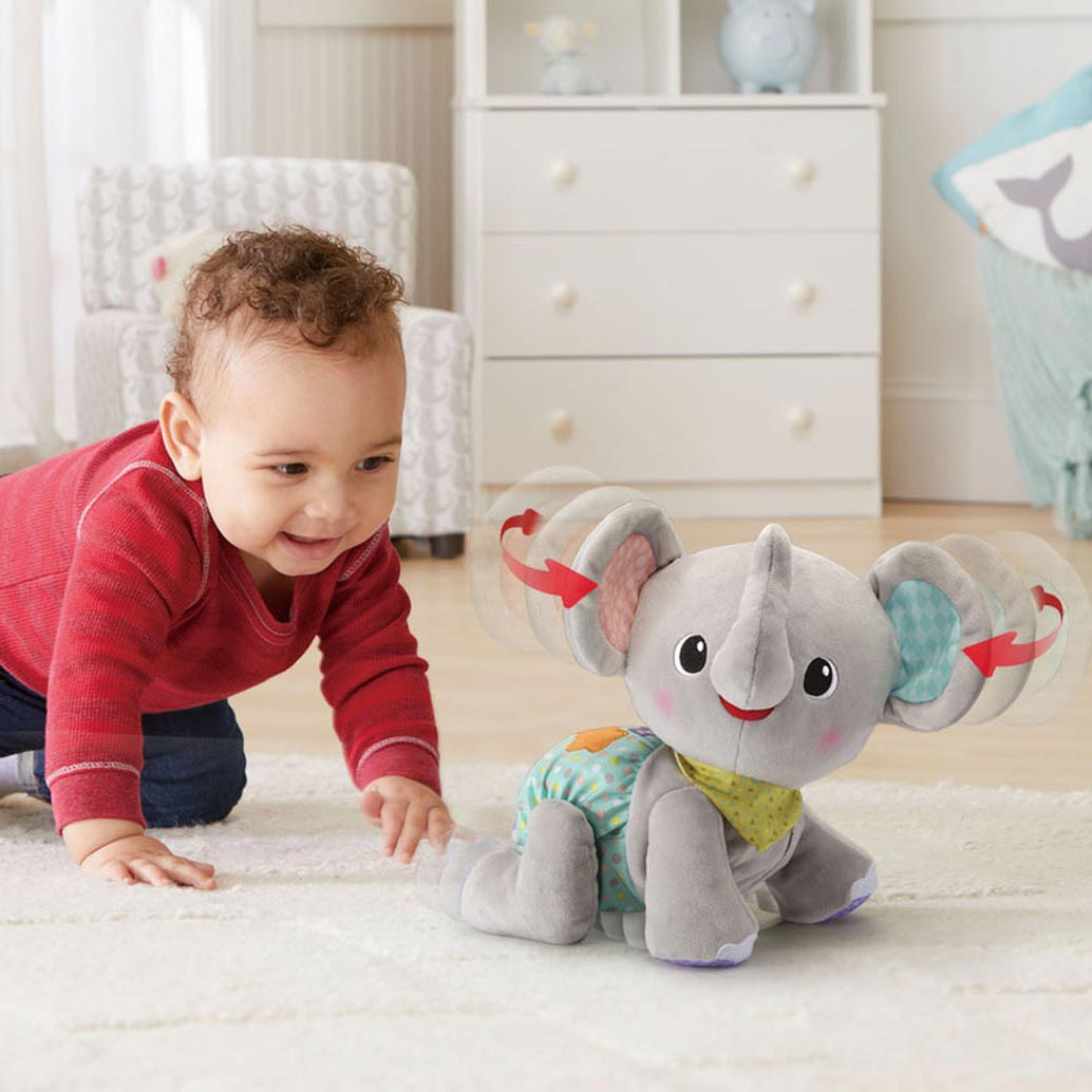 Vtech Crawl de cuero elefante